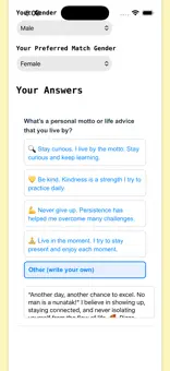 Event question prompts used by ThinkMatch for matching